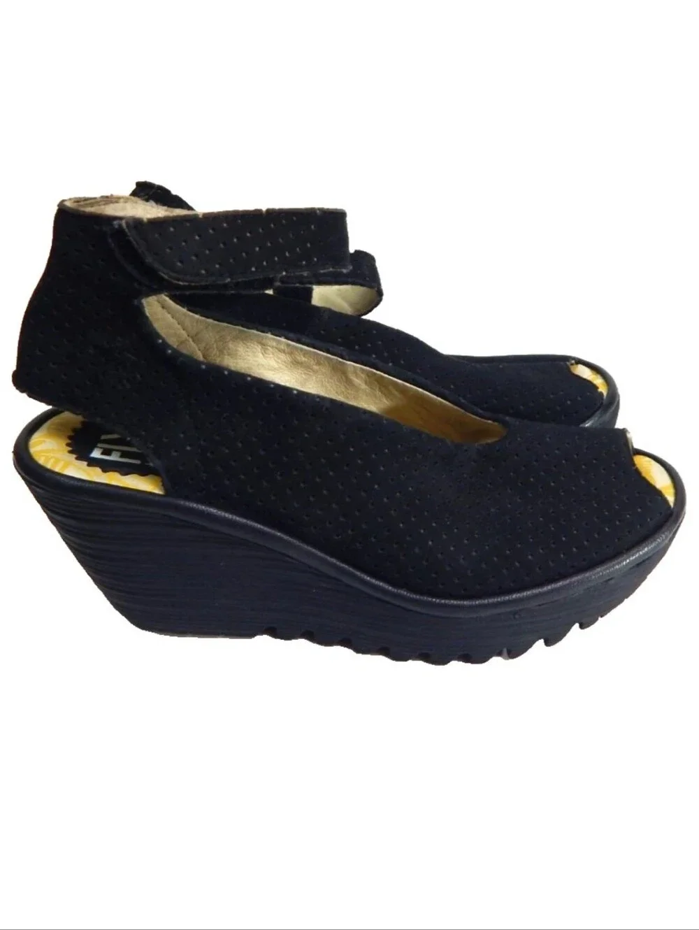 Fly London Yala Perf Wedges
